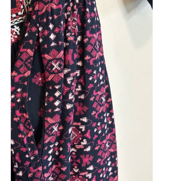 Anthropologie Vanessa Virginia Kaleidoscope Mini Dress Long X-Small Boho Tunic - Picture 11 of 11